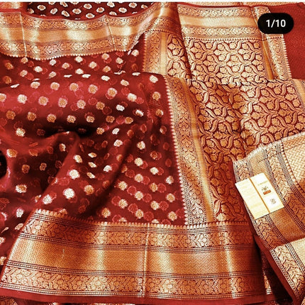 Banarasi  Kora Silk Saree