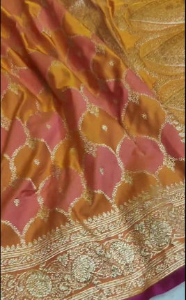 Exclusive Banarasi Rangkaat Mashru Silk Saree