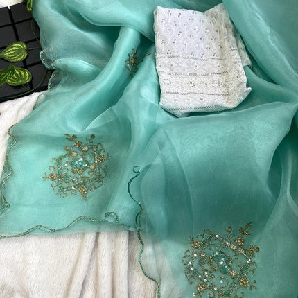 Beautiful Banarasi Designer Chiffon Saree