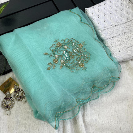 Beautiful Banarasi Designer Chiffon Saree