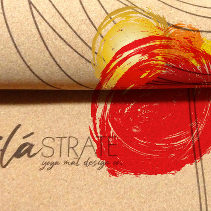 True North Painted Cork Yoga Mat