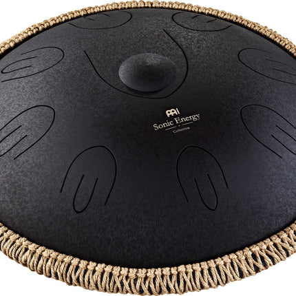 16" Octave Steel Tongue Drum, D Kurd, Black