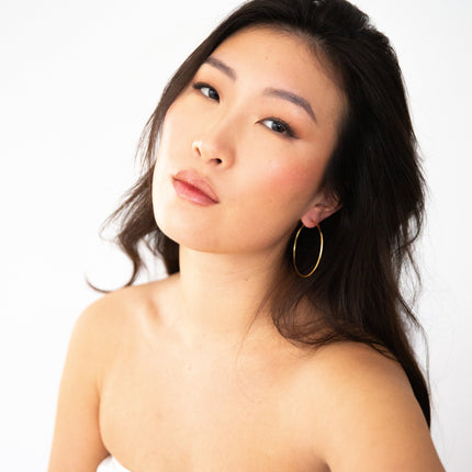 The Holly Hoop - Gold , 1.5 Inch