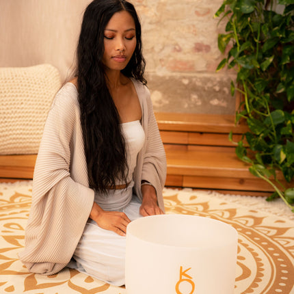 12" Planetary Tuned Crystal Singing Bowl, Chiron 172.86 Hz