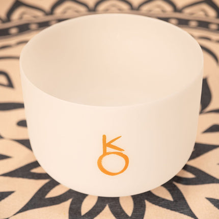 12" Planetary Tuned Crystal Singing Bowl, Chiron 172.86 Hz