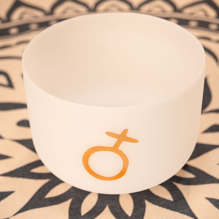 12" Planetary Tuned Crystal Singing Bowl, Earth Platonic Year 172.06 Hz