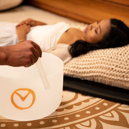 12" Planetary Tuned Crystal Singing Bowl, Synodic Day 194.18 Hz