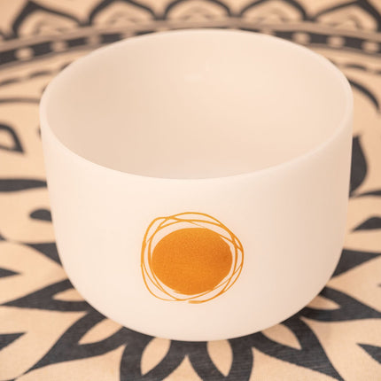 12" Planetary Tuned Crystal Singing Bowl, Schumann Resonance 250.56 Hz