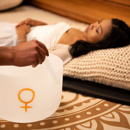 12" Planetary Tuned Crystal Singing Bowl, Venus 221.23 Hz