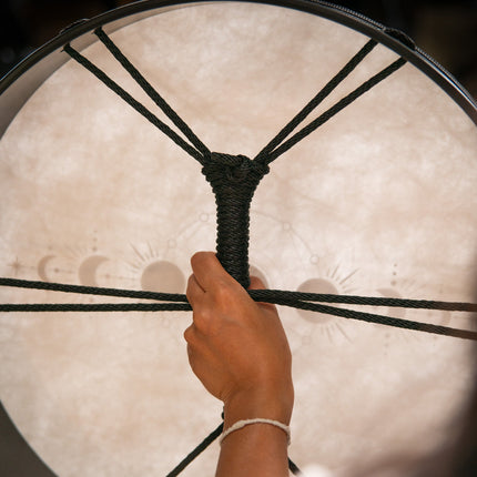 18" Ritual Drum, Moon Phases, True Feel Synthetic Head