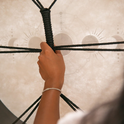 22" Ritual Drum, Moon Phases, True Feel Synthetic Head