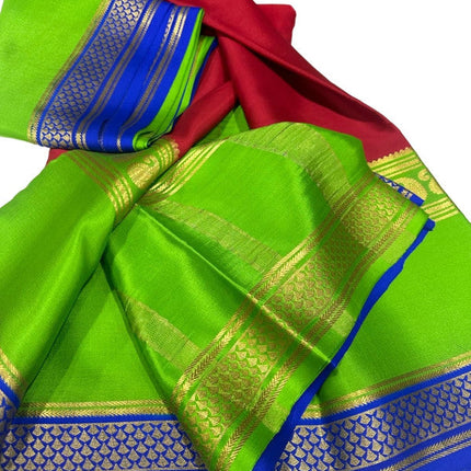 120gm Pure Mysore Silk Saree With Bentex Border