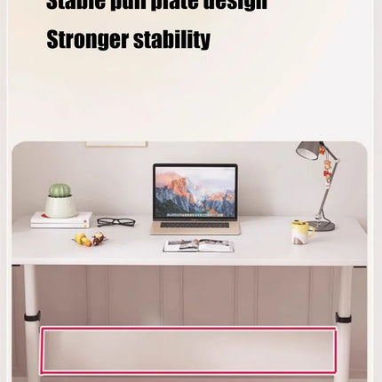 BrightNest Adjustable Steel Study Table – Modern Minimalist Children’s Desk with Rounded Corners & Strong Load-Bearing Design