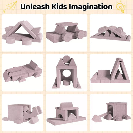 Modular Kids Play Couch – 14-Piece Convertible Sectional Sofa & Fortplay Set for Toddlers and Families