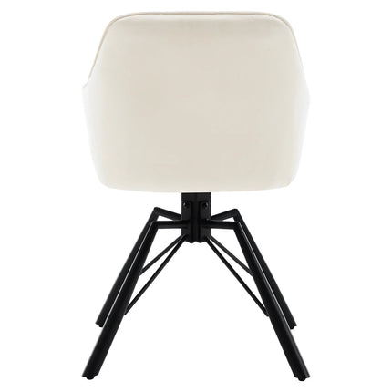 VelvetWhirl Comfort Dining Duo – 2PCS Swivel Upholstered Armchair Set for Kitchen & Living Harmony