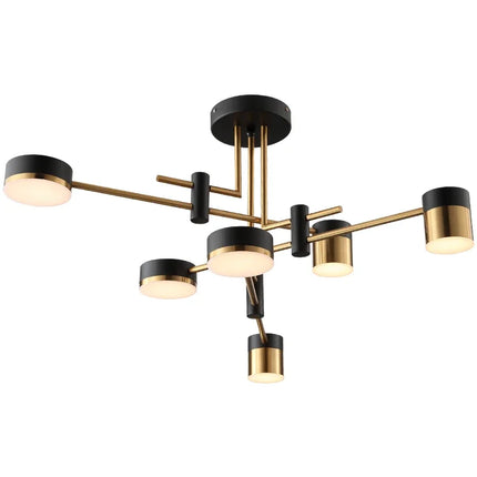Noir Halcyon Pendant – 8-Light Modern Nordic Chandelier by The House of Bonney