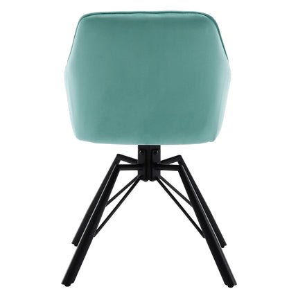 VelvetWhirl Comfort Dining Duo – 2PCS Swivel Upholstered Armchair Set for Kitchen & Living Harmony