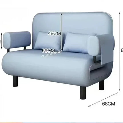 Bonney Rêve Convertible Sofa Bed — Modern Folding Telescopic Design for Small Apartments, Balcony Lounges & Single Suites