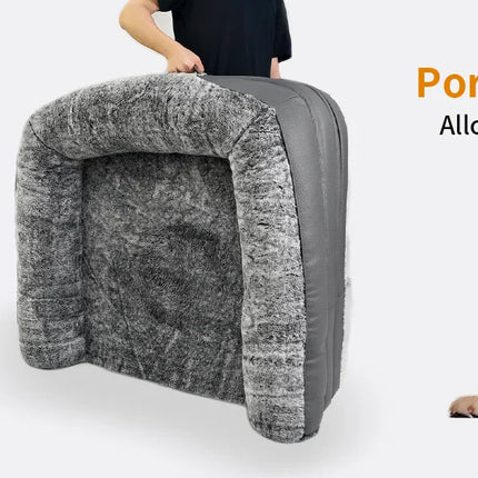 Foldable Human Dog Bed – 2-in-1 Calming Plush Sofa Lounge for Adults & Pets (Washable, Waterproof, Weighted Comfort)