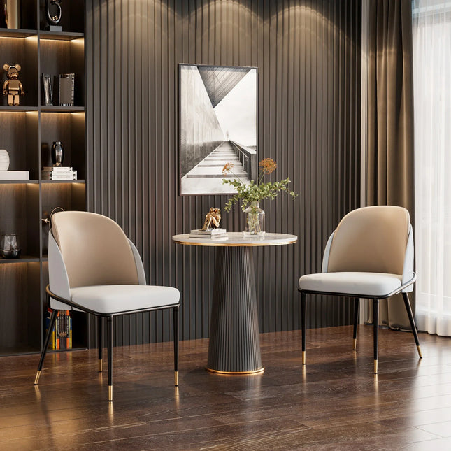 LUVODI Luxury Microfiber Dining Chair Set (2pcs)