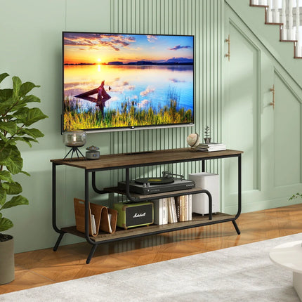 WhisperGlow Luxe TV Stand With Smart Power & Ambient LED Aura – Light Gray Serenity