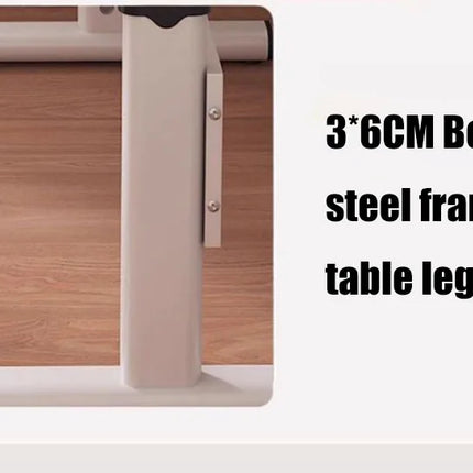 BrightNest Adjustable Steel Study Table – Modern Minimalist Children’s Desk with Rounded Corners & Strong Load-Bearing Design