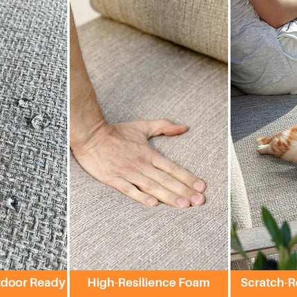 Seehill Limed Oak 3-Seater Outdoor Sectional Sofa – Modern Aluminum Patio Set for Garden, Lawn & Terrace Bliss