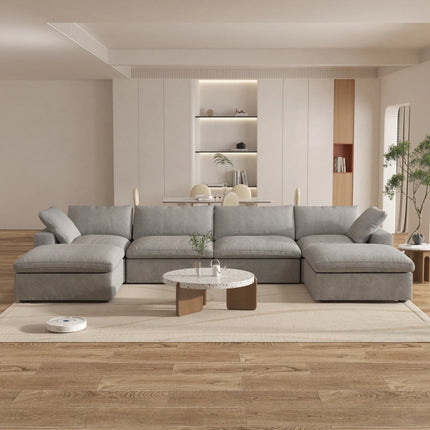 ☁️ The Iconic Cloud Modular Sectional: The Ultimate U-Shaped Comfort.