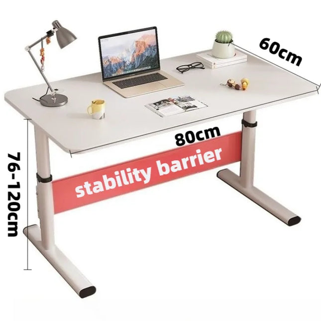 BrightNest Adjustable Steel Study Table – Modern Minimalist Children’s Desk with Rounded Corners & Strong Load-Bearing Design