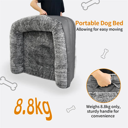Foldable Human Dog Bed – 2-in-1 Calming Plush Sofa Lounge for Adults & Pets (Washable, Waterproof, Weighted Comfort)