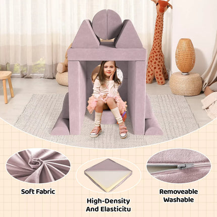 Modular Kids Play Couch – 14-Piece Convertible Sectional Sofa & Fortplay Set for Toddlers and Families