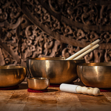 4-Piece Cosmos Therapy Series Singing Bowl Set, 250/1000/1500/2000g