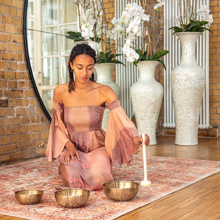 3-Piece Energy Therapy Series Singing Bowl Set, 700/1000/1400g