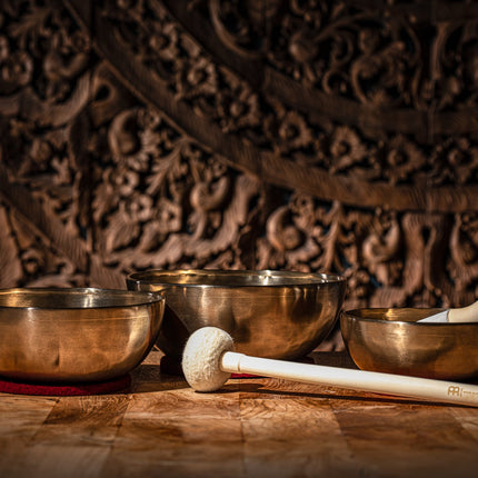 3-Piece Energy Therapy Series Singing Bowl Set, 700/1000/1400g