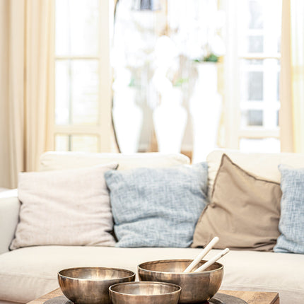 3 Piece Energy Therapy Series Singing Bowl Set, 1400/1800/2200g