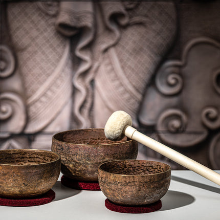 3-Piece Origin Series Singing Bowl Set, 600/700/900g