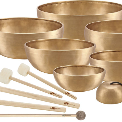 7-Piece Chakra Singing Bowl Set, 250/700/1000/1400/1500/1800/2200g