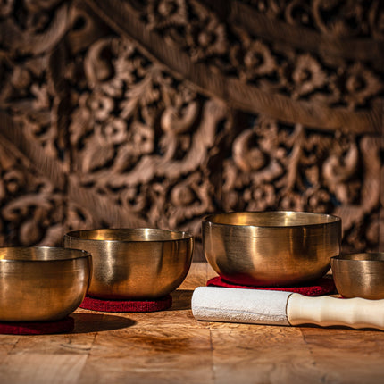 4-Piece Universal Series Singing Bowl Set, 250/400/500/600g