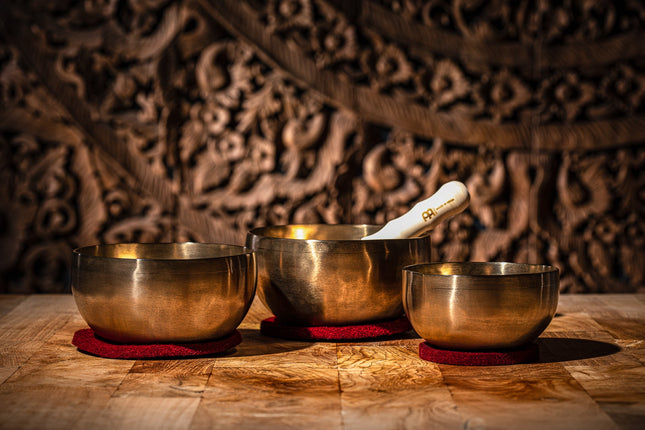 3-Piece Universal Series Singing Bowl Set, 500/700/750g