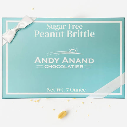 Andy Anand Sugar Free Peanut Brittle - 7 Oz Decadent Treats, The Best Healthy Sugar Free Peanut Brittle