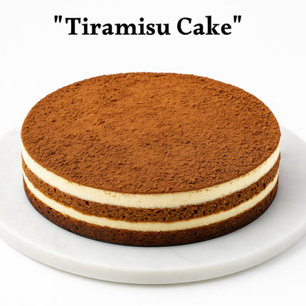 Andy Anand Sugar Free Tiramisu Mousse Cake Decadent Delight! Chiffon Velvety (2.2 lbs), Baked Fresh Daily, Fresh & Natural Ingredients, No Preservatives, Amazingly Delicious & Light!