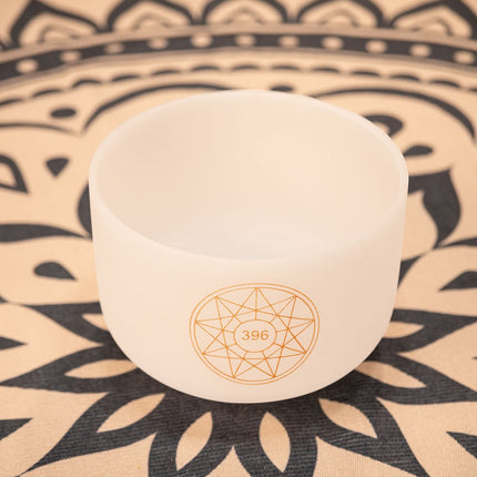 10" Solfeggio Crystal Singing Bowl, Ut 396 Hz, Note G4