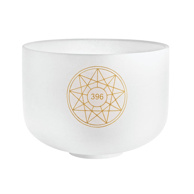 10" Solfeggio Crystal Singing Bowl, Ut 396 Hz, Note G4