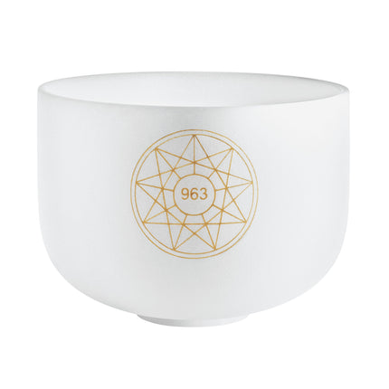 10" Solfeggio Crystal Singing Bowl, 963 Hz, Note B4