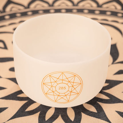 10" Solfeggio Crystal Singing Bowl, 285 Hz, Note C#4