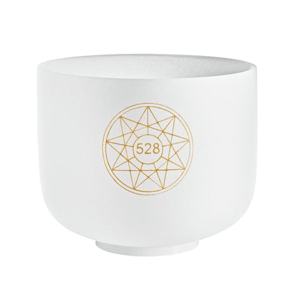 8" Solfeggio Crystal Singing Bowl, Mi 528 Hz, Note C5
