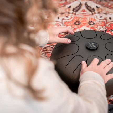 12" Steel Tongue Drum, A Minor, Vintage Brown