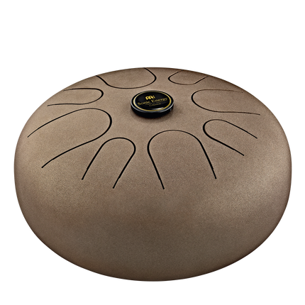12" Steel Tongue Drum, A Minor, Vintage Brown