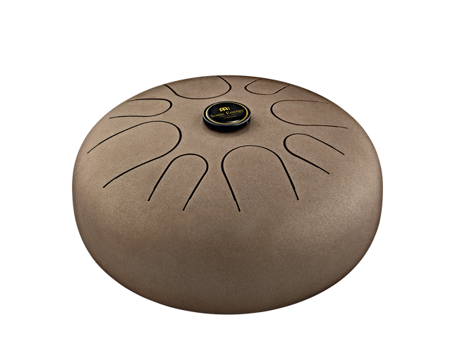 12" Steel Tongue Drum, A Minor, Vintage Brown