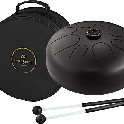 12" Steel Tongue Drum, G Major, Black